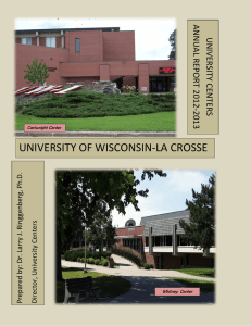 UNIVERSITY OF WISCONSIN-LA CROSSE  AN N