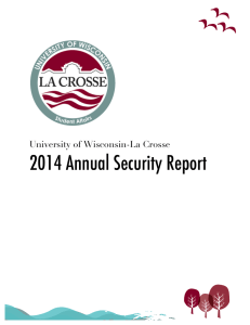 2014 Annual Security Report  University of Wisconsin-La Crosse