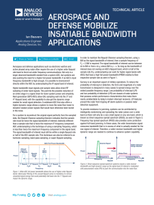 AEROSPACE AND DEFENSE MOBILIZE INSATIABLE BANDWIDTH APPLICATIONS