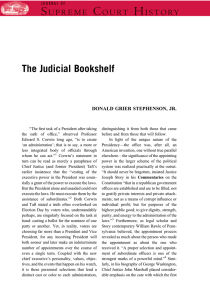 The Judicial Bookshelf DONALD GRIER STEPHENSON, JR.