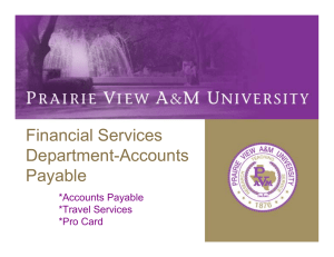 Financial Services Department-Accounts Payable *Accounts Payable