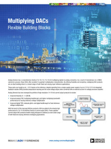 Multiplying DACs Flexible Building Blocks