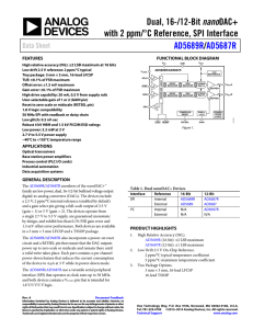 nano with 2 ppm/°C Reference, SPI Interface /