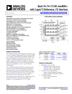 nano with 2 ppm/°C Reference, I C Interface /