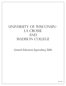 University of Wisconsin– La Crosse and