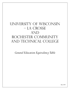 University of Wisconsin – La Crosse and