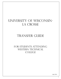University of Wisconsin- La Crosse Transfer Guide