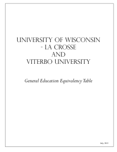 University of Wisconsin - La Crosse and