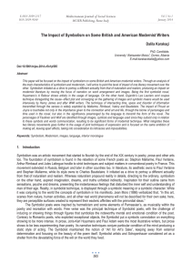 The Impact of Symbolism on Some British and American Modernist... Dalila Karakaçi Mediterranean Journal of Social Sciences