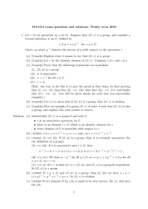 MA1214 exam questions and solutions, Trinity term 2010