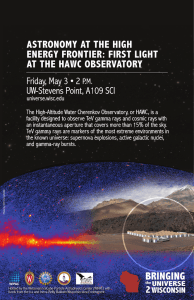ASTRONOMY AT THE HIGH ENERGY FRONTIER: FIRST LIGHT AT THE HAWC OBSERVATORY