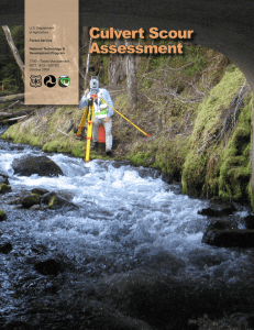 Culvert Scour Assessment U.S. Department of Agriculture