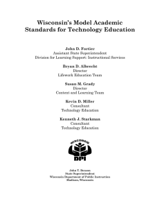 Wisconsin’s Model Academic Standards for Technology Education