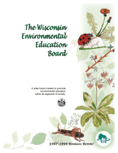 The Wisconsin Environmental Education Board