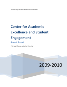 2009-2010 Center for Academic Excellence and Student