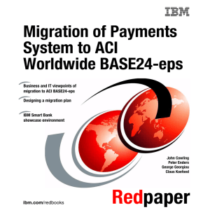 Migration of Payments System to ACI Worldwide BASE24-eps Front cover