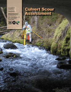 Culvert Scour Assessment U.S. Department of Agriculture