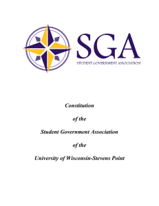 Constitution  of the Student Government Association