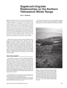 Sagebrush-Ungulate Relationships on the Northern Yellowstone Winter Range Carl L. Wambolt