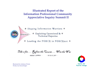 Illustrated Report of the Information Professional Community Appreciative Inquiry Summit II Center for