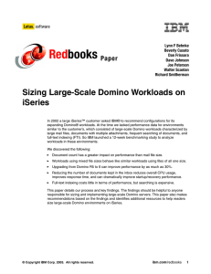 Red books Sizing Large-Scale Domino Workloads on iSeries