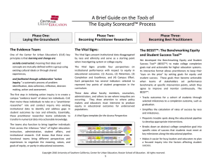 The Equity Scorecard™ Process