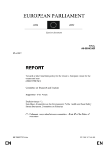 EUROPEAN PARLIAMENT REPORT 2004 2009