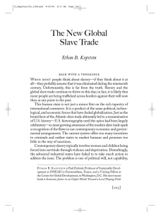 The New Global Slave Trade Ethan B. Kapstein