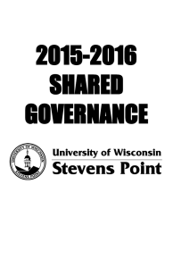 2015-2016 SHARED GOVERNANCE