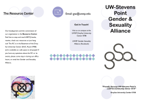 UW-Stevens Point Gender &amp; Sexuality