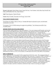 UW-Stevens Point Alumni Association Board of Directors Meeting August 3, 2002