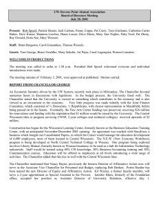 UW-Stevens Point Alumni Association Board of Directors Meeting July 28, 2001