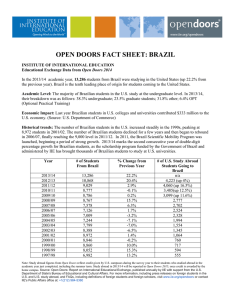 OPEN DOORS FACT SHEET: BRAZIL