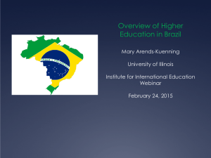 Overview of Higher Education in Brazil