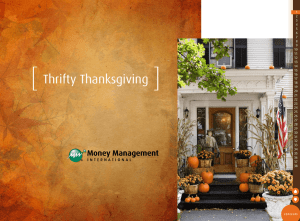 Thrifty Thanksgiving 1 2 3