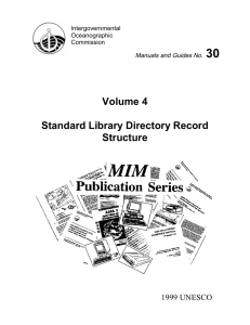 30 Volume 4 Standard Library Directory Record Structure