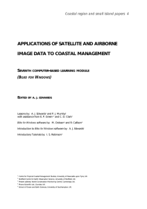 APPLICATIONS OF SATELLITE AND AIRBORNE IMAGE DATA TO COASTAL MANAGEMENT S -