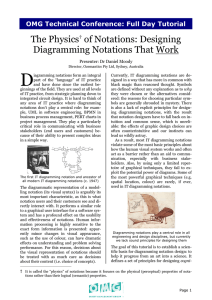 D The Physics of Notations: Designing Diagramming Notations That Work