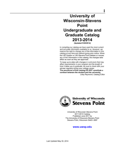 i University of Wisconsin-Stevens Point