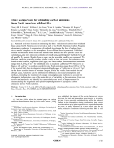 Model comparisons for estimating carbon emissions from North American wildland fire