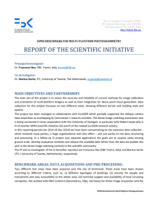 REPORT OF THE SCIENTIFIC INITIATIVE MAIN OBJECTIVES AND PARTNERSHIPS