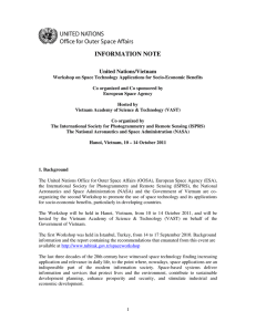 INFORMATION NOTE United Nations/Vietnam