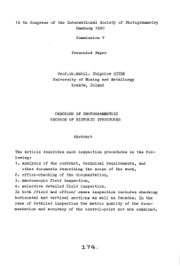 14  th  Congress  of  the ... Hamburg  1980 Commission Presented  Paper