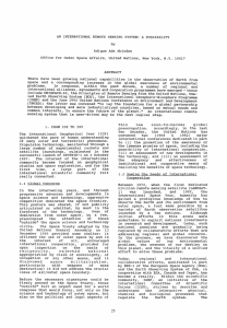 AN  INTERNATIONAL  REMOTE  SENSING  SYSTEM: ... by Adigun  Ade  Abiodun