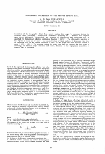 TOPOGRAPHIC  CORRECTION  OF  THE  REMOTE ... M.  Sc.  Beata  HEJMANOWSKA