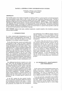 GeoTeX:  A  GENERAL POINT DETERMINATION SYSTEM ABSTRACT: