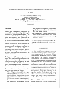 INTEGRATION OF DIGITAL IMAGE MATCHING AND MULTI IMAGE SHAPE FROM... C. Heipke Chair for Photogrammetry and Remote Sensing