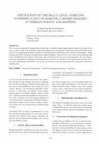 APPLICATION OF THE SAMPLING INTERPRET ATION  OF REMOTELY SENSED IMAGERY