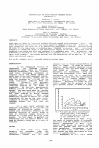 UPDATING  MAPS  OF  SOILS  THROUGH ... COMISSION  IV Gilberto  J.  Garcia