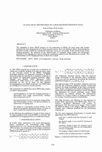 AN ANAL YIS  OF THE PRECISION OF A DEM OBTAINED... Auke de Haan, Ph.D. student Politecnico di Milano